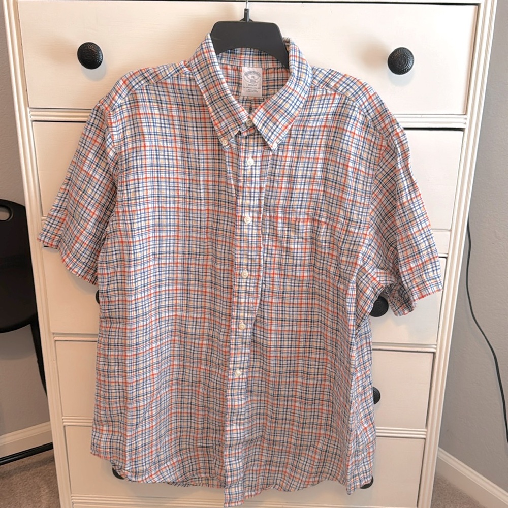 Brooks Brothers button down Linen dress shirt - XL